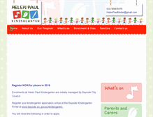 Tablet Screenshot of helenpaulkindergarten.org.au